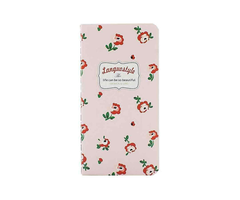 Pembe Çiçekli Defter Bonvagon