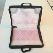 Pembe Dantel Görünümlü Fermuarlı A4 Dosya Bonvagon