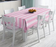 Pembe Renklerin Uyumu Modern Tasarımlı Dekoratif Leke Tutmaz Masa Örtüsü Bonvagon