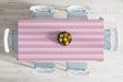 Pembe Renklerin Uyumu Modern Tasarımlı Dekoratif Leke Tutmaz Masa Örtüsü Bonvagon