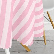 Pembe Renklerin Uyumu Modern Tasarımlı Dekoratif Leke Tutmaz Masa Örtüsü Bonvagon