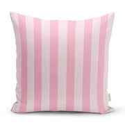 Pembe Renklerin Uyumu Modern Tasarımlı Dekoratif Yastık Kırlent Kılıfı 43x43cm