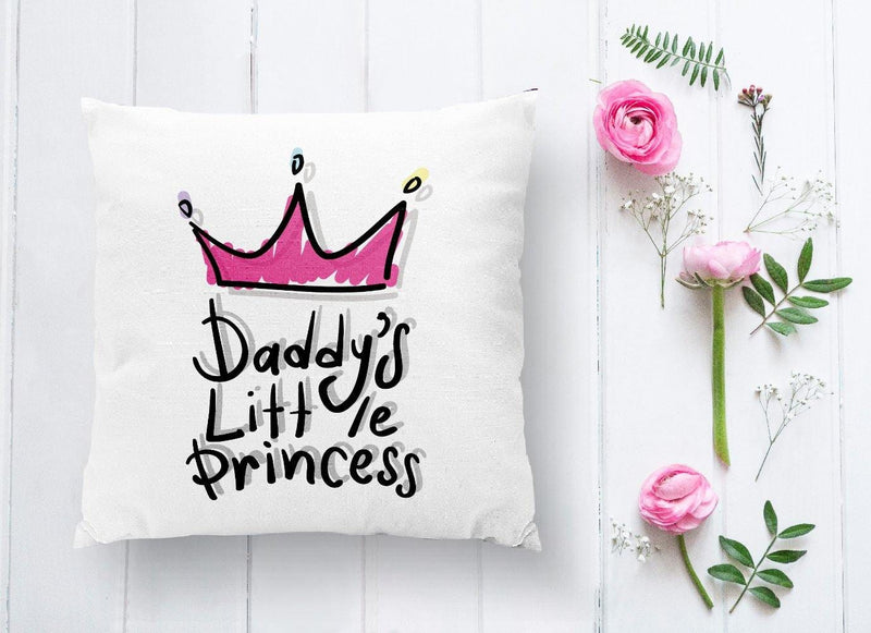 Pembe Taç Desenli Dijital Baskılı Yastık Kırlent Kılıfı 43x43cm Bonvagon