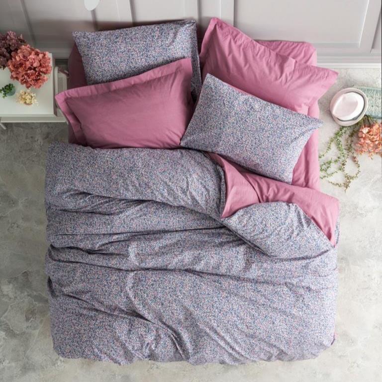 Petite Çift Kişilik Nevresim Takımı Penny Gülkurusu Lastikli Çarşaflı Bonvagon