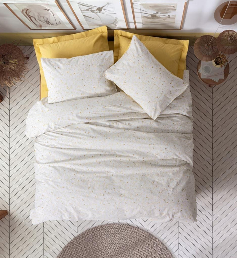 Petite Tek Kişilik Nevresim Takımı Tiny Hardal Lastikli Çarşaflı Bonvagon