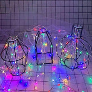 Pilli Renkli Peri Led Işık Dekoratif Aydınlatma 5 Metre RGB Led Bonvagon