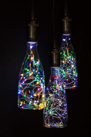 Pilli Renkli Peri Led Işık Dekoratif Aydınlatma 5 Metre RGB Led Bonvagon