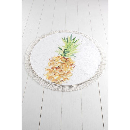 Pine Çap 100cm Dijital Baskılı Mutfak Halısı, Kaymaz Taban, Yıkanabilir Bonvagon