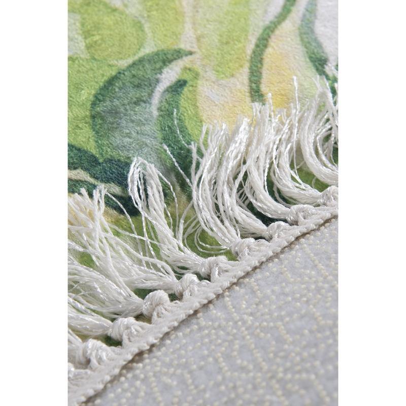 Pine Çap 100cm Dijital Baskılı Mutfak Halısı, Kaymaz Taban, Yıkanabilir Bonvagon