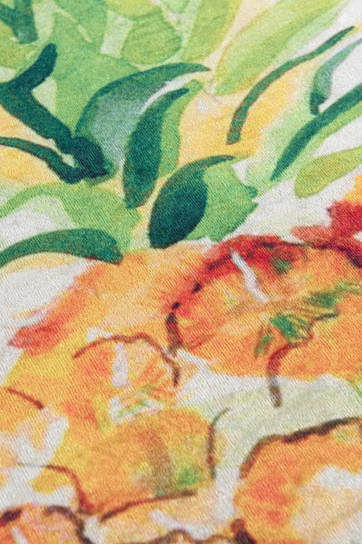 Pineapple 40x60cm Dijital Baskılı Banyo Halısı, Kaymaz Taban, Yıkanabilir Bonvagon