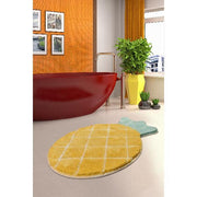 Pineapple Ananas 60x100cm Banyo Halısı, Kaymaz Taban, Yıkanabilir Bonvagon