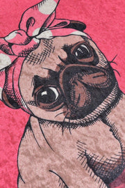 Pink Pug Dijital Baskılı 2li Set Banyo Halısı, Kaymaz Taban, Yıkanabilir Bonvagon