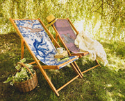 Pinky Katlanabilir Şezlong Katlanır Ahşap Lounge Chair