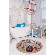 Pirate Yıkanabilir Antibakteriyel Çocuk Halısı, Kaymaz Taban, Yıkanabilir Bonvagon