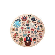 Pirate Yıkanabilir Antibakteriyel Çocuk Halısı, Kaymaz Taban, Yıkanabilir Bonvagon