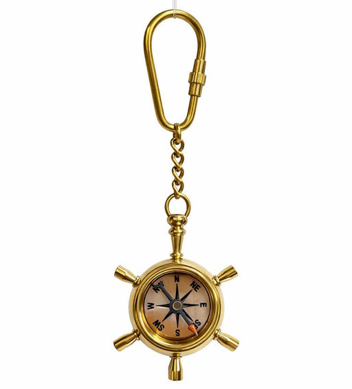 Pirinç Gemi Dümeni Anahtarlık Bonvagon