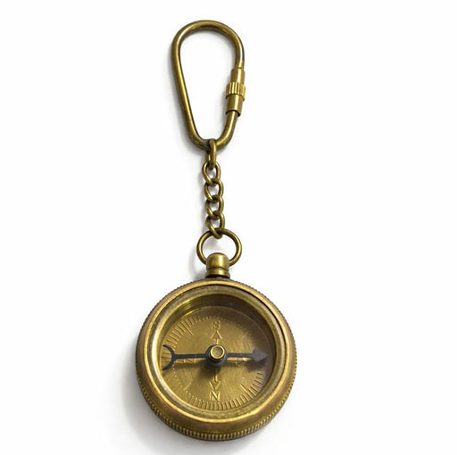 Pirinç Pusula Figürlü Anahtarlık Bonvagon