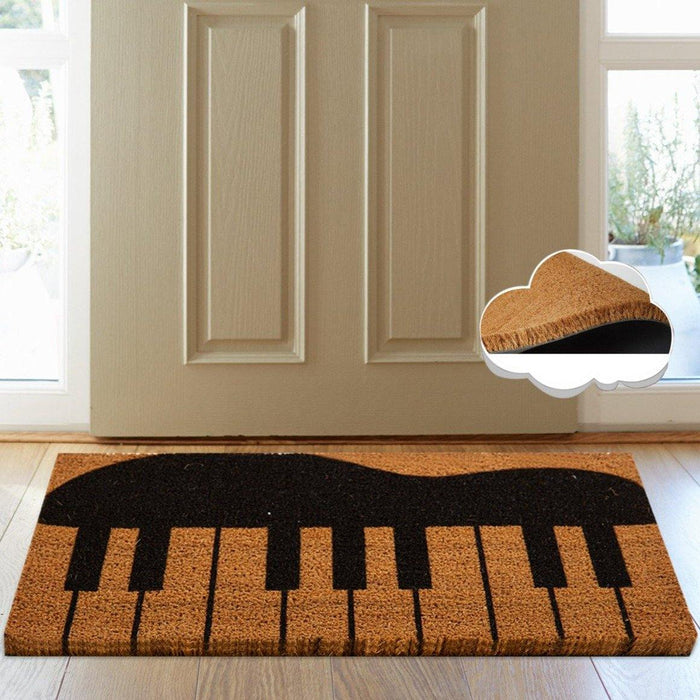 Piyano Doğal Koko Hindistan Cevizi Kapı Önü Paspas 60x40cm Bonvagon