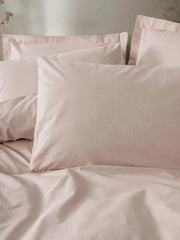 Plain çift Kişilik Nevresim Takımı Pudra Bonvagon