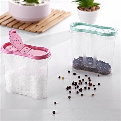 Plastik Kapaklı Majör Baharatlık Baharat Saklama Kutusu Kabı Bonvagon