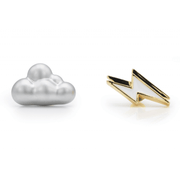 Pofidik Bulut ve Şimşek Broş Pin Seti Bonvagon Metalmorphose