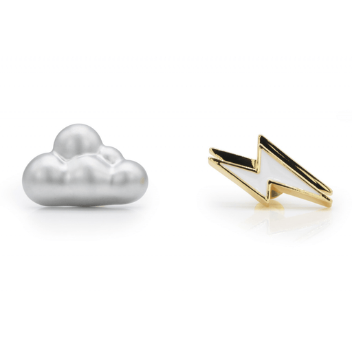 Pofidik Bulut ve Şimşek Broş Pin Seti Bonvagon Metalmorphose