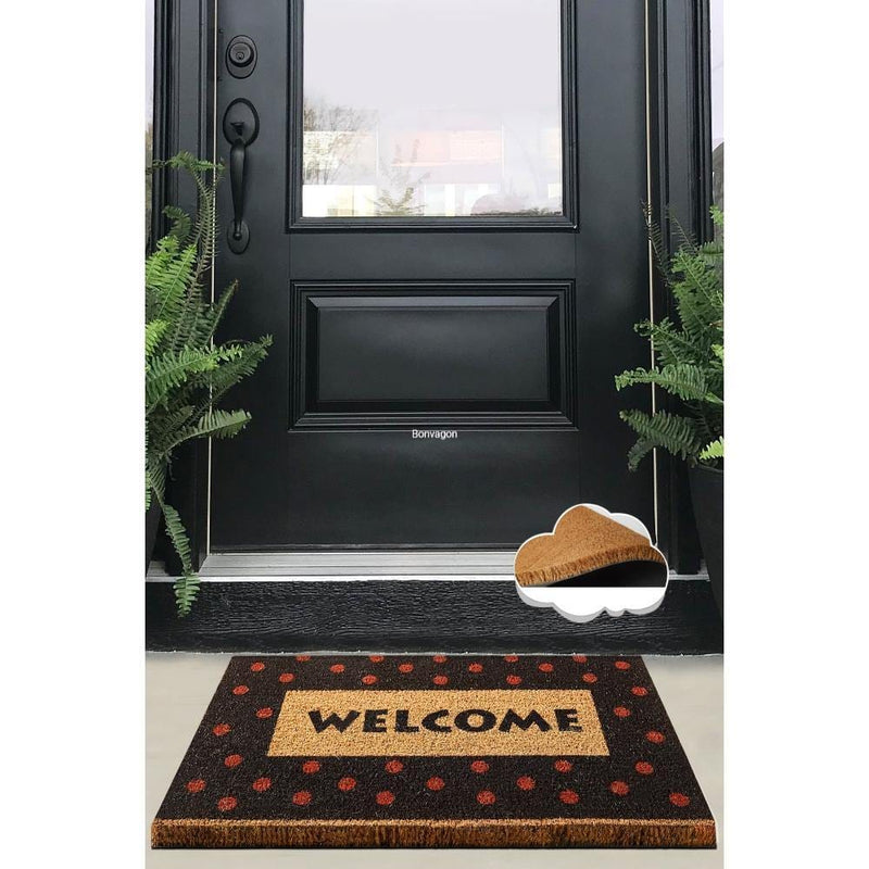 Point Doğal Koko Hindistan Cevizi Kapı Önü Paspas 60x40cm Bonvagon