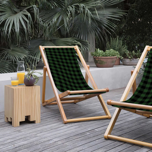 Pots 3 Katlanabilir Şezlong Katlanır Ahşap Lounge Chair