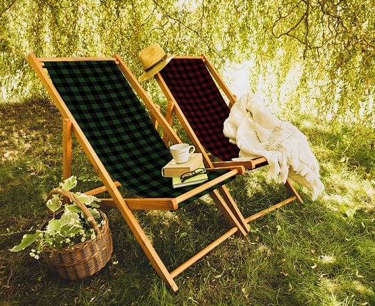 Pots 3 Katlanabilir Şezlong Katlanır Ahşap Lounge Chair