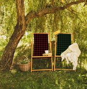 Pots 3 Katlanabilir Şezlong Katlanır Ahşap Lounge Chair