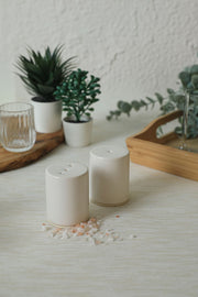 Pratik Beyaz Tuzluk Biberlik Seti 6 Cm Bonvagon