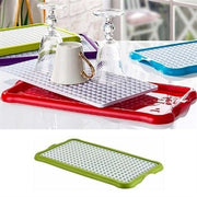 Pratik Lavabo Tezgah Üstü Bulaşık Kurutmalığı Süzmatik 22x40 cm Bonvagon