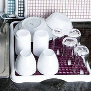 Pratik Lavabo Tezgah Üstü Bulaşık Kurutmalığı Süzmatik 22x40 cm Bonvagon