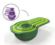 Pratik Ölçü Kaşığı Kabı 5li Şeker Baharat Sıvı Ölçer Aparat Bonvagon