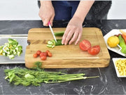 Pratik Tepsili Ahşap Kesme Tahtası Bonvagon