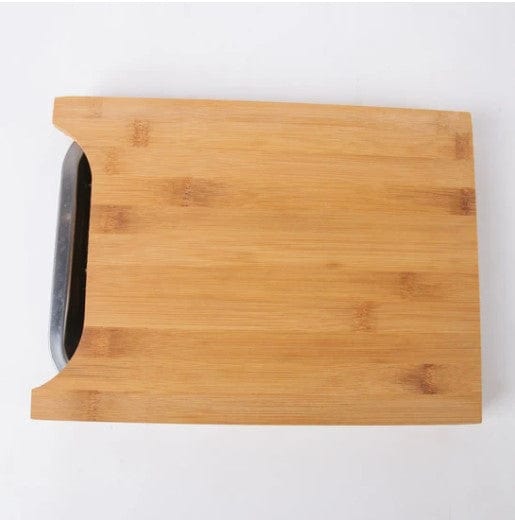 Pratik Tepsili Ahşap Kesme Tahtası Bonvagon