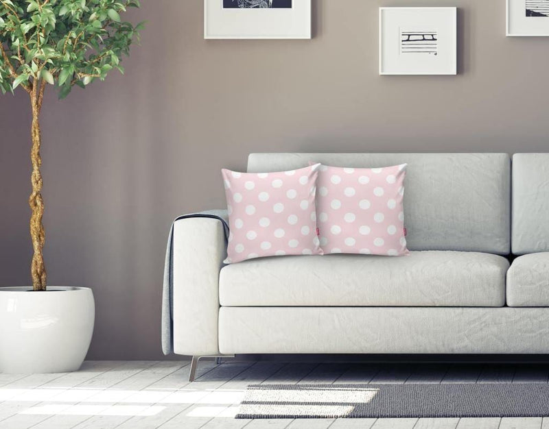 Puantiyeli Dijital Baskılı Dekoratif Yastık Kırlent Kılıfı 43x43cm Bonvagon