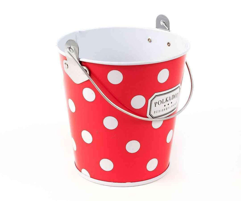 Puantiyeli Mini Kova Kırmızı Bonvagon