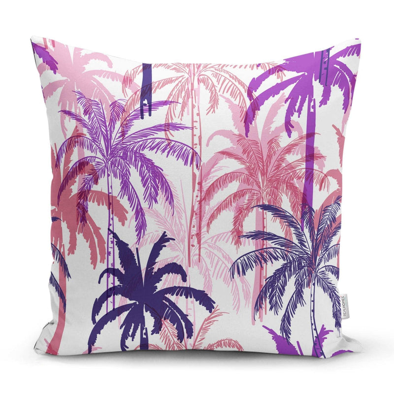 Pudra Renkler Ananas Desenli Özel Tasarım Yastık Kırlent Kılıfı 43x43cm Bonvagon