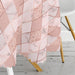 Pudra Renkli Üçgen Zeminli Modern Leke Tutmaz Masa Örtüsü Bonvagon
