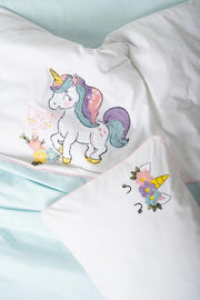 Punch Nakışlı Bebek Nevresim Takımı Doli Mint Bonvagon