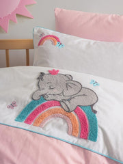 Punch Nakışlı Bebek Nevresim Takımı Lucky Pembe 57 Tel %100 Pamuk