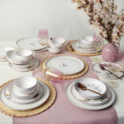 Purple Bloom Nordic Yemek Takımı 24 Parça 6 Kişilik Bonvagon