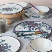 Purple Flower Yemek Takımı 24 Parça 6 Kişilik