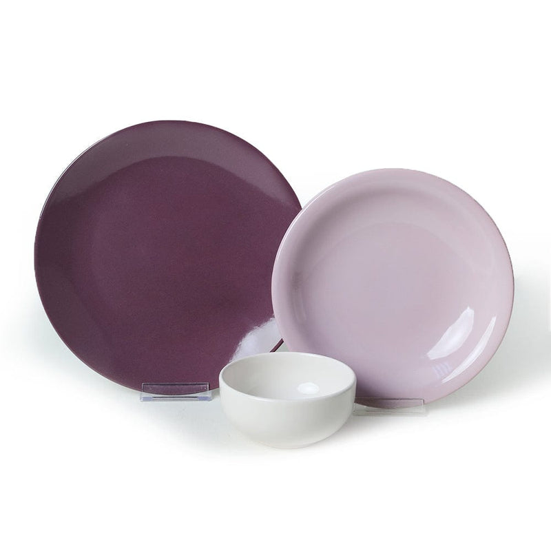 Purple Mix Yemek Takımı 18 Parça 6 Kişilik 031-451-498 Bonvagon