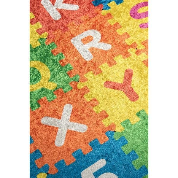Puzzle Yıkanabilir Antibakteriyel Çocuk Halısı, Kaymaz Taban, Yıkanabilir Bonvagon