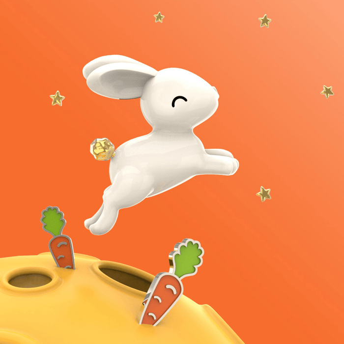 Rabbit and Carrot - Tavşan ve Havuç Broş Pin Seti Bonvagon