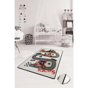 Race Yıkanabilir Antibakteriyel Çocuk Halısı, Kaymaz Taban, Yıkanabilir Bonvagon