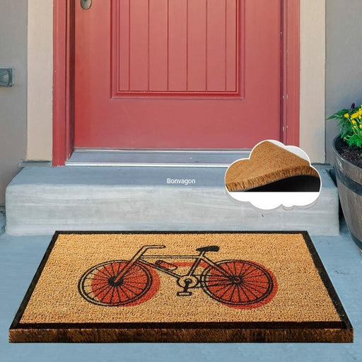 Red Bicycle Doğal Koko Hindistan Cevizi Kapı Önü Paspas 60x40cm