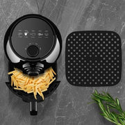 Renkli Isıya Dayanıklı Yıkanılabilir Silikon Fırın Ve Airfryer Kare Pişirme Matı 21,5 Cm Bonvagon